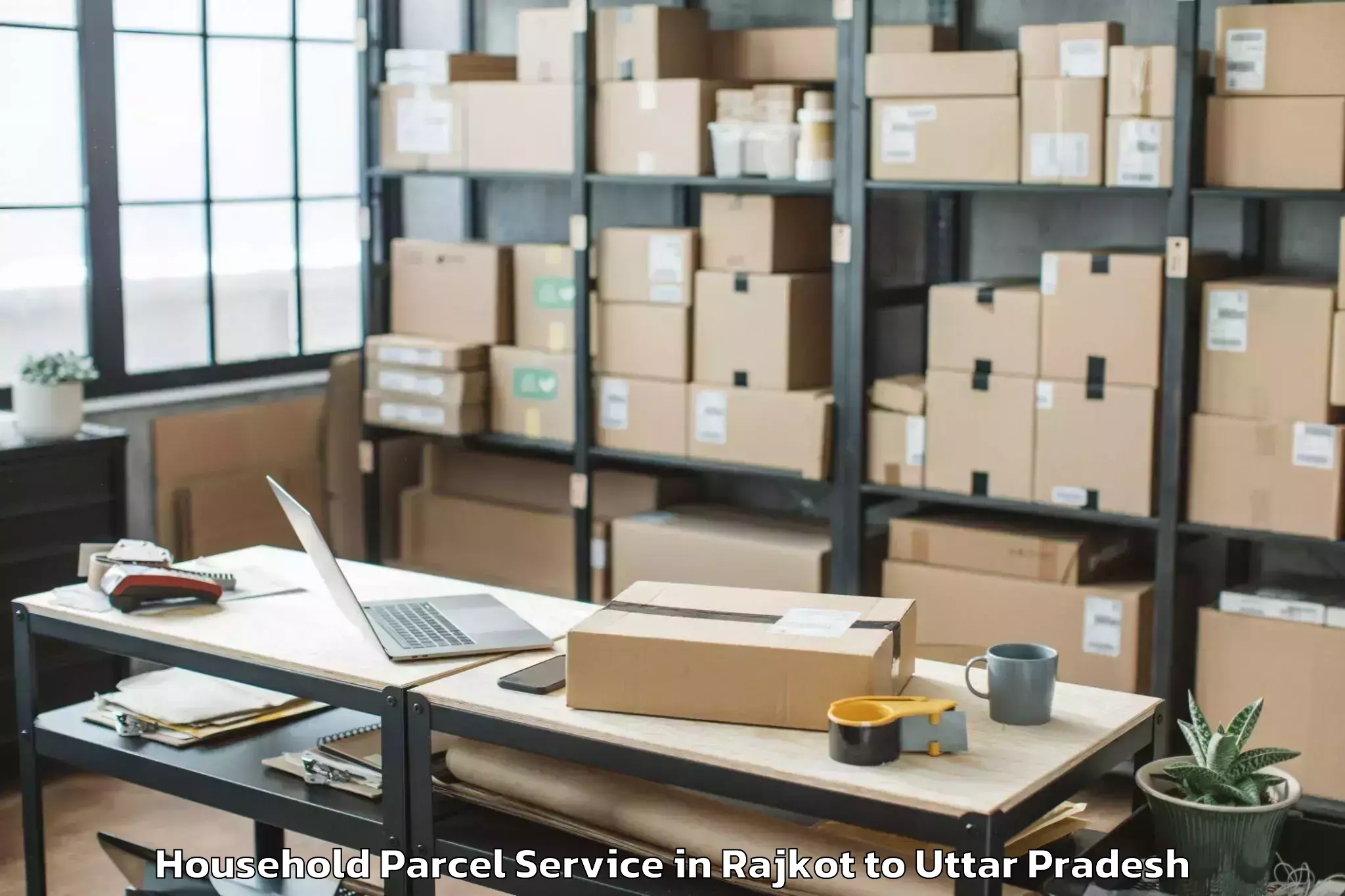 Hassle-Free Rajkot to Miranpur Katra Household Parcel